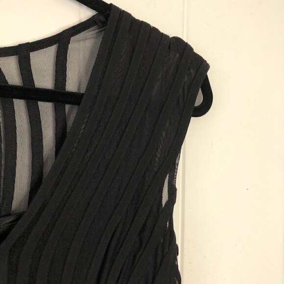 Adrianna Papell Womens Dress Shutter Pleat and Keyhole Back Size 4 - Picture 8 of 13